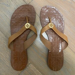 Tan Tory Burch sandals